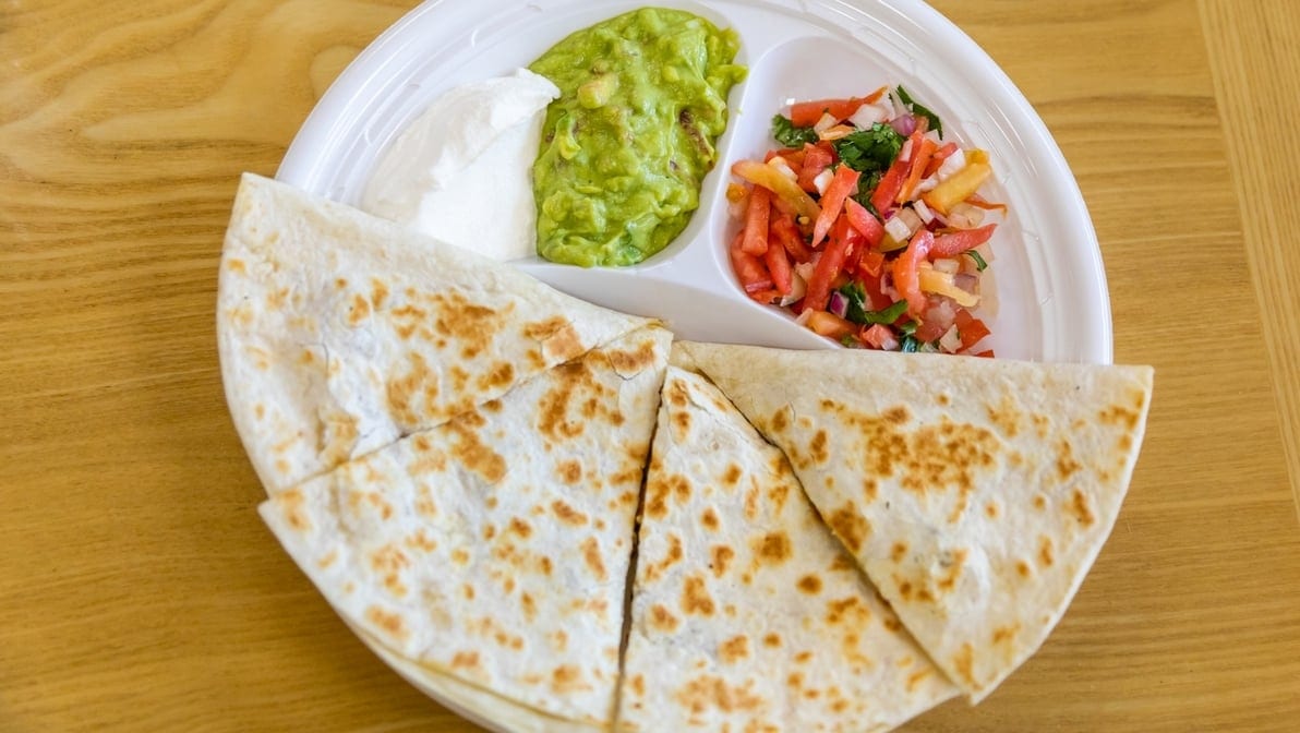 Blackened Chicken Quesadilla.